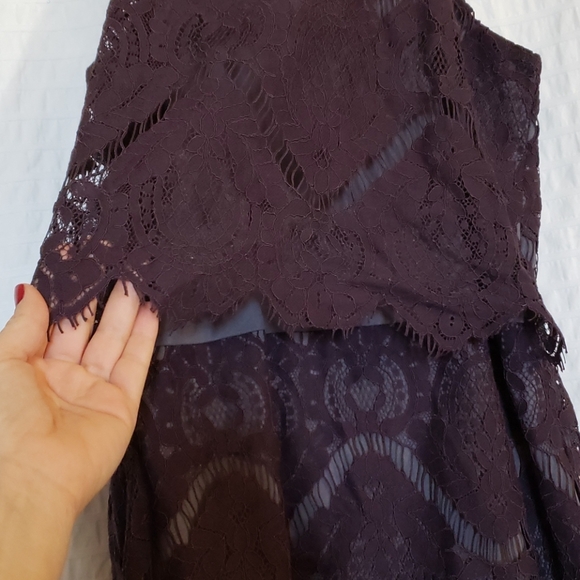 Xhilaration lace dark purple dress - Picture 3 of 7